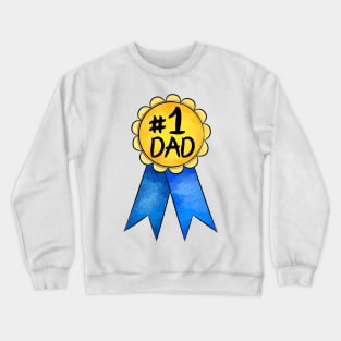 No 1 Dad Medal Crewneck Sweatshirt